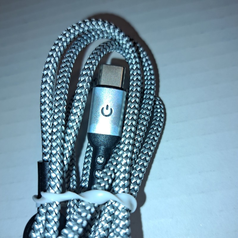 Braided USB C Type-C Charging Data SYNC Charger Cable Cord Grey 6 Ft.