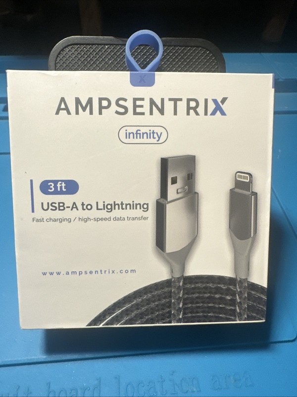 Ampsentrix 3ft USB A To Apple Infinity Cable