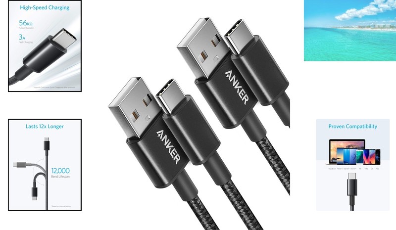 Cable [2 Pack 3ft], USB A to USB C Cable for iPhone 17 Series,Samsung Galaxy ... gallery