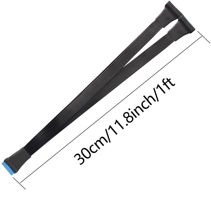 USB 3.0 Header Extension Cable 1Ft 19/20 Pin 1 to 2 Y Splitter Internal Exten... gallery