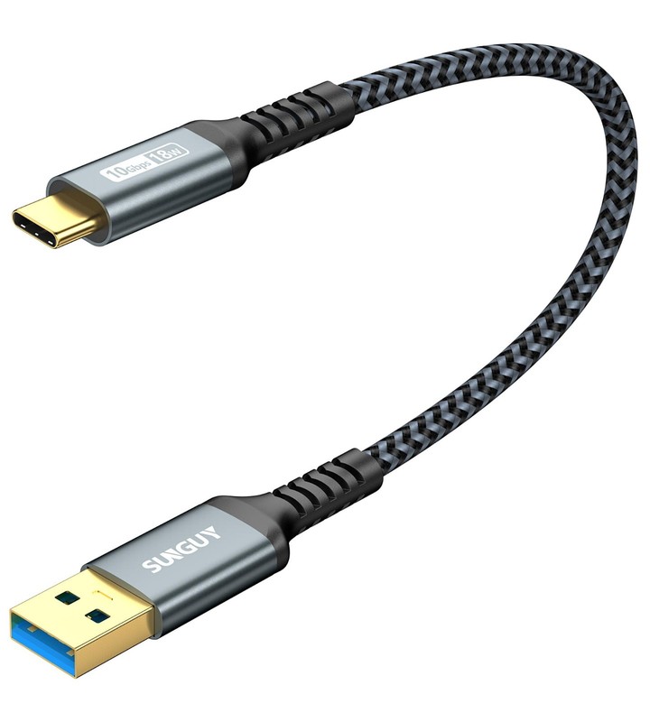 10Gbps USB C Cable 1FT 2Pack – Fast Charging, Data Transfer for Android Auto, Ca