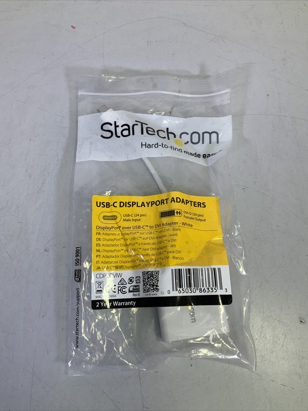 StarTech.com CDP2DVIW USB-C to DVI Adapter – NG D3C