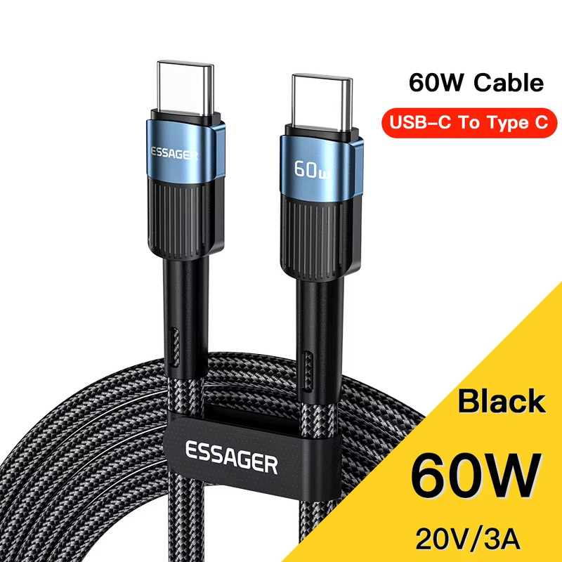 Essager 100W USB Type C to USB C Cable USB-C PD Fast Charging Charger Wire Cord gallery