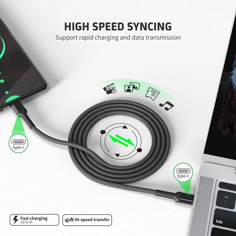 4FT Type C to C Fast Charge Cable FOR Sharp Rouvo V gallery