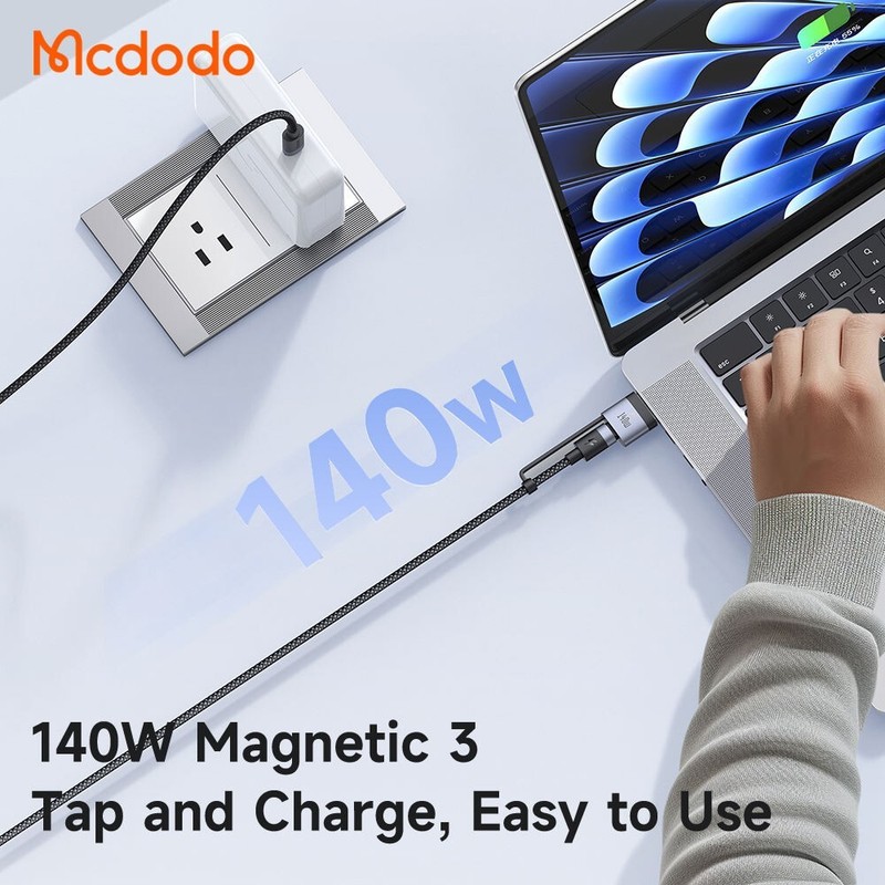 Mcdodo 2 in 1 USB C to Mag 3 Magnetic Charging Cable 140W Type C PD Charger