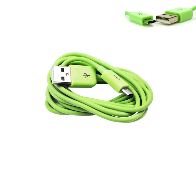100 3FT MICRO USB DATA SYNC CHARGER CABLE GREEN DROID HTC EVO ONE NEXUS KINDLE