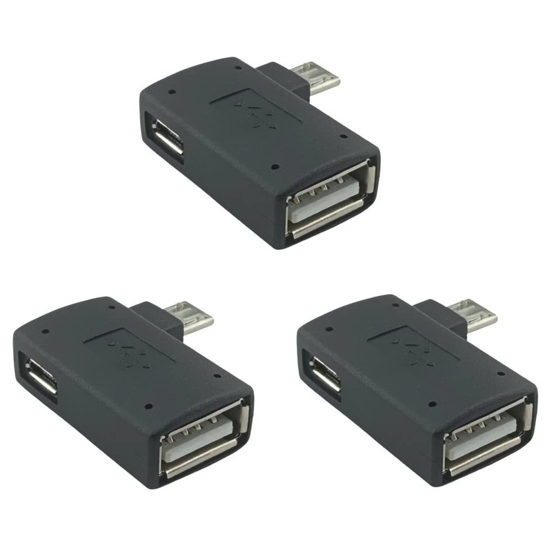 3 Pack OTG Adapter Cable Micro USB to USB for Fire TV Stick 4K Max, Cube, Lite