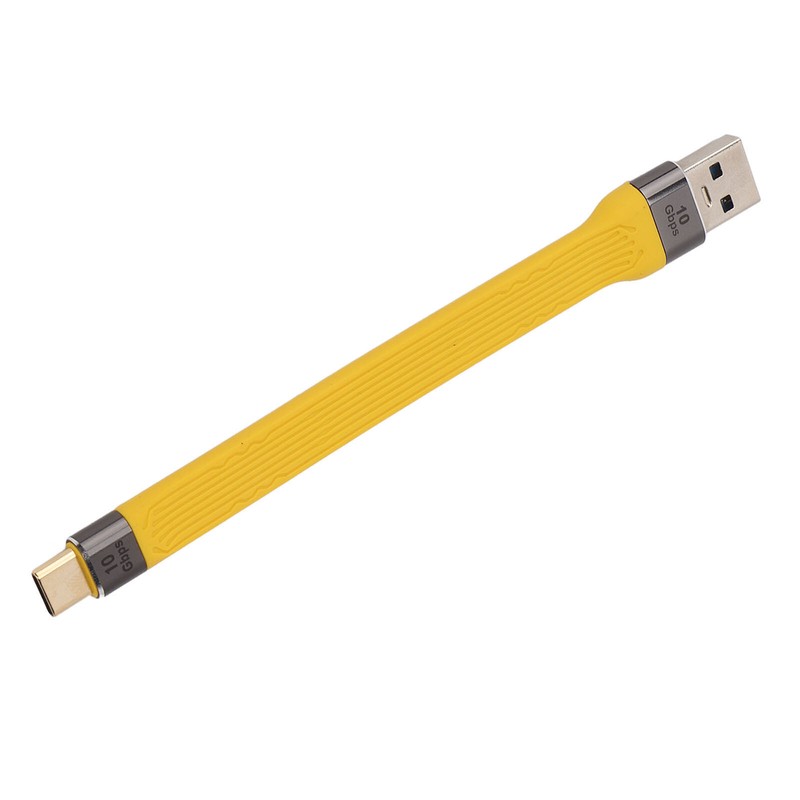 Short USB A to USB C Cable Portable Small FPC Flexible Cable PD 100w 5A 10Gbps gallery