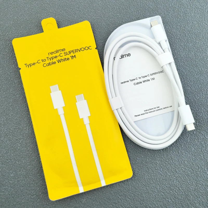 Originial Realme 10A PD Cable USB C To Type C 240W 100W 80W SuperVOOC Fast Charg