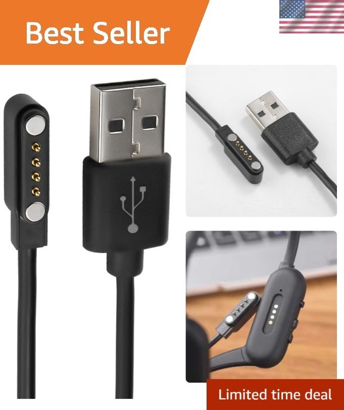 Durable 60cm Magnetic Charging Cable – Ideal for Smartwatches & Headphones