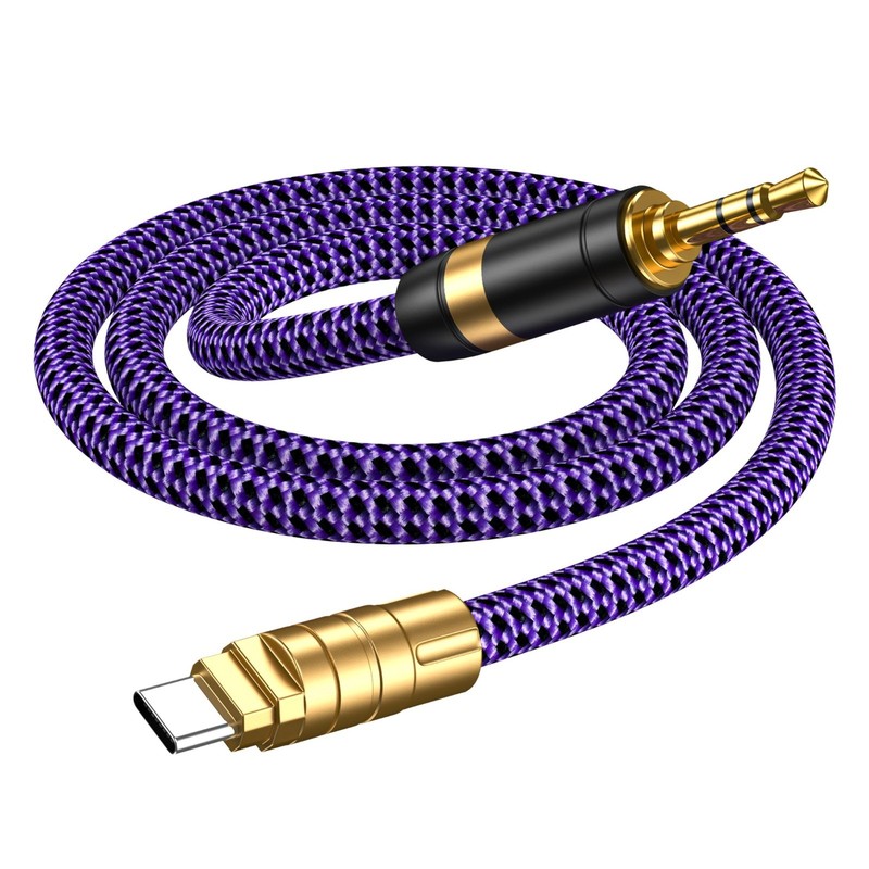 USB C to 3.5mm Audio Cable 3.2FT - Type-C AUX Stereo Headphone & Data Cable for gallery