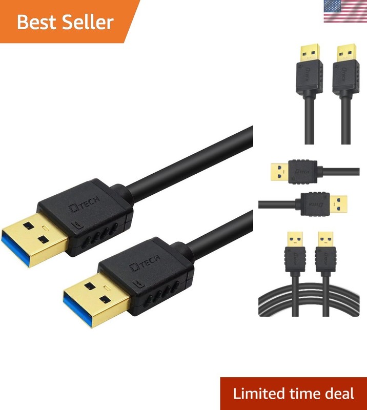 3ft USB 3.0 Black Cable – Fast Charging & Data Transfer for All Devices