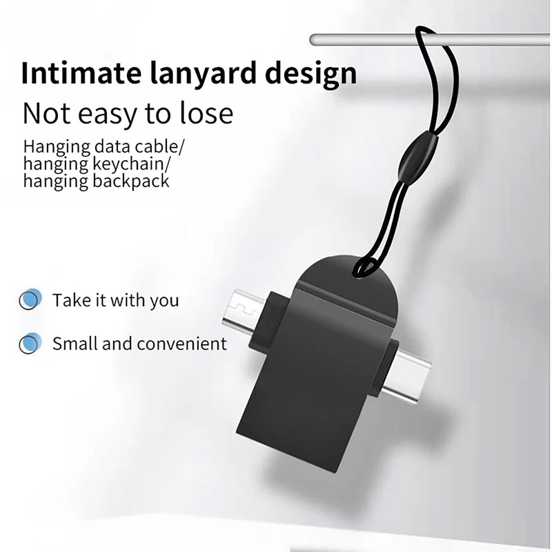 2 in 1 OTG Converter USB 3.0 to Micro USB Type C Adapter Data Sync Plug gallery
