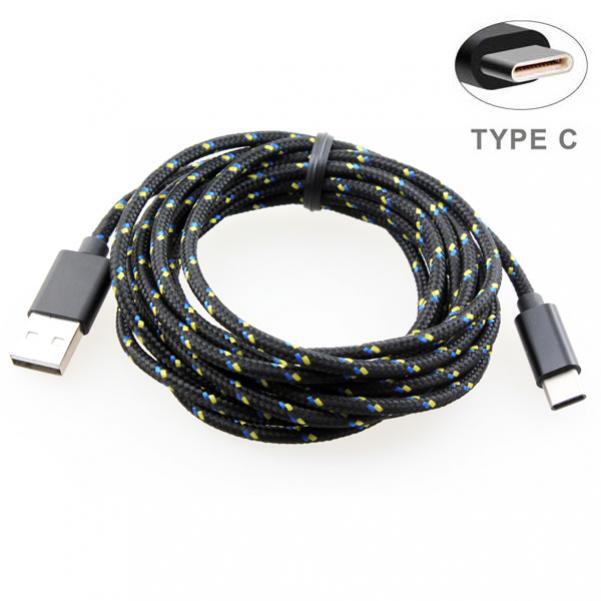 6FT AND 10FT LONG USB-C CABLES FAST CHARGE TYPE-C CORD WIRE for PHONES & TABLETS gallery
