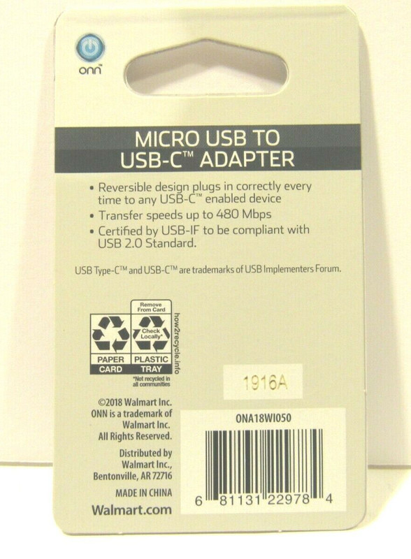 Micro USB to USB-C Adapter Electronic Device Smart Phone Galaxy Nokia Google NEW gallery