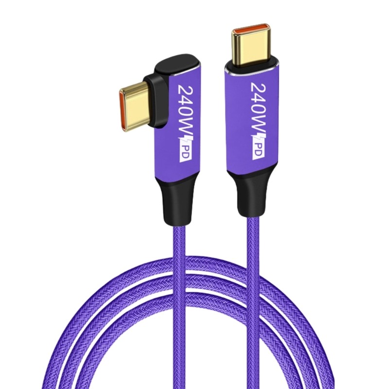 PD240W Type-C UsbC Fast Charging Cable 240W 48V 5A Quick Charge Nylon Braided gallery