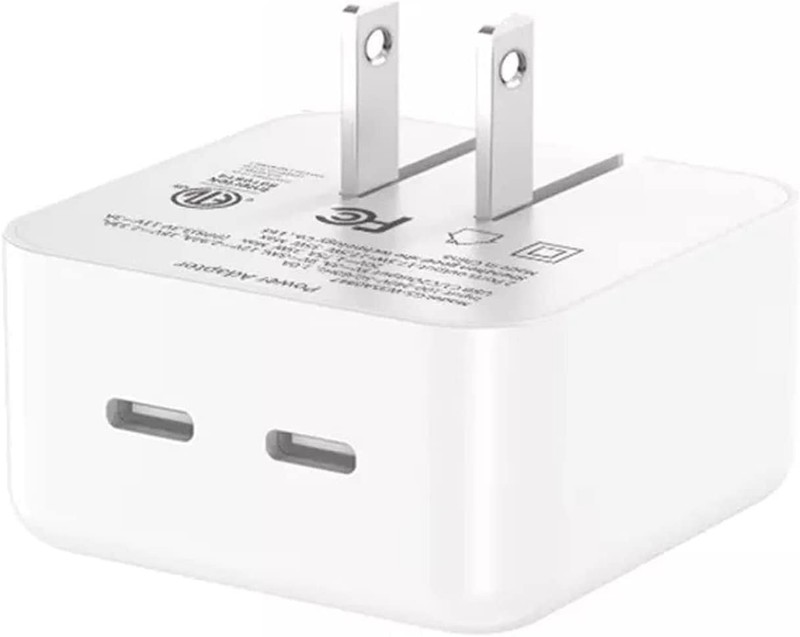 35W USB-C Dual Port Fast Charger Cube PD Adapter For iPhone 16/15/14/13/Pro Lot