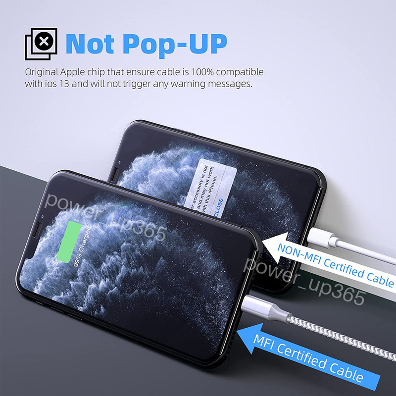 3Pack 10Ft 6Ft USB Charger Cable For iPhone 6 7 8 XR 11 12 13 iPad Charging Cord gallery