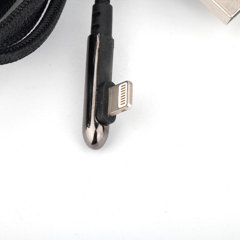 Mini Elbow USB to iOS Phone Data Cable Charger Fast Charging for iPhone Phone gallery