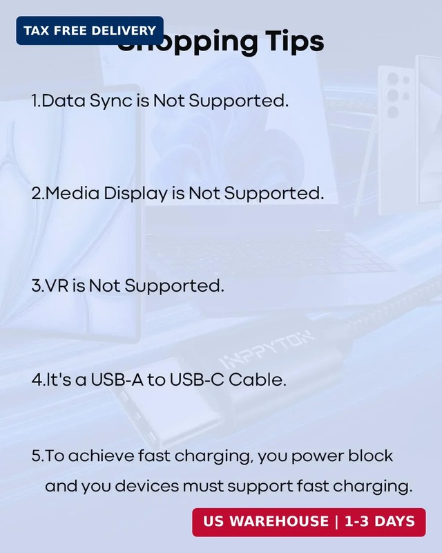 20 Ft USB C Cable Fast Charging, Extra Long USB C Cable Nylon Braided USB Type C gallery