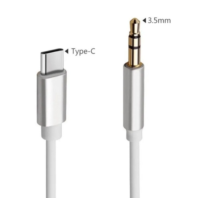Type C to Aux Cable USB Type-C Male To 3.5mm Cord Car AUX Music Audio Adapter
