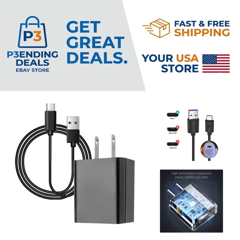 5ft USB C Fast Charging Cable for Power Banks – Safety Certified & Durable
