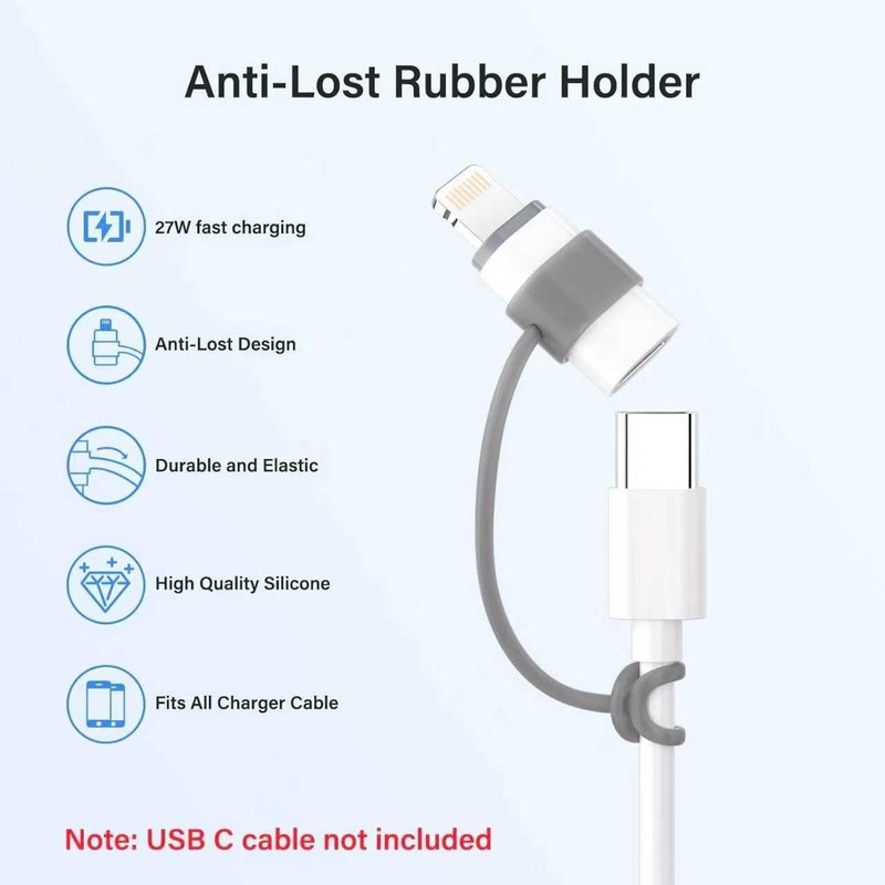 MFi Certified 27W USB C to Lightning Adapter (2 Pack) - Fast Charging Data Sy... gallery