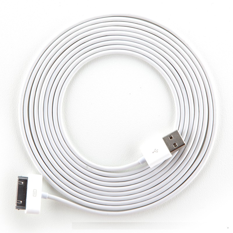 10ft White Data Sync Charging cable for iPhone 3 3g 3gs 4 4g 4s iPod touch