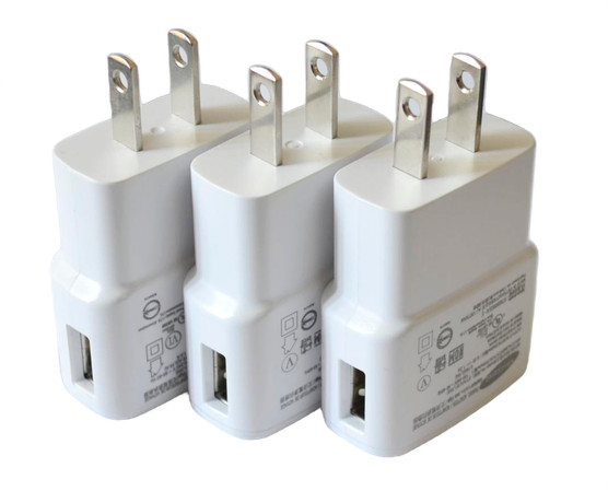 LOT of 3 OEM SAMSUNG TRAVEL ADAPTER USB CHARGER POWER SUPPLY ETA0U61JWE 5.0V