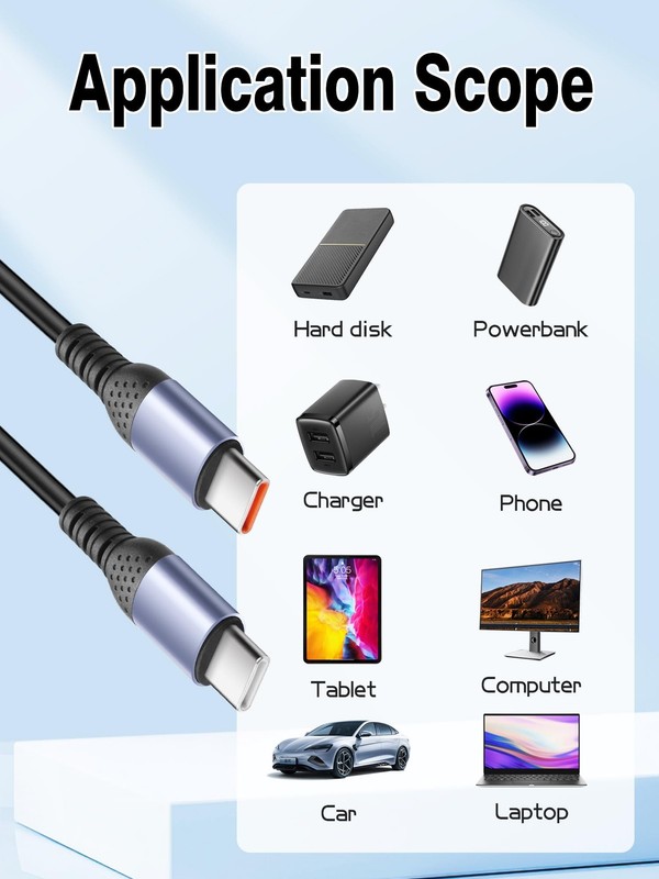 2-in-1 USB A/to Dual USB -Coiled Charger Cable,66W Fast Charging Retractable ... gallery