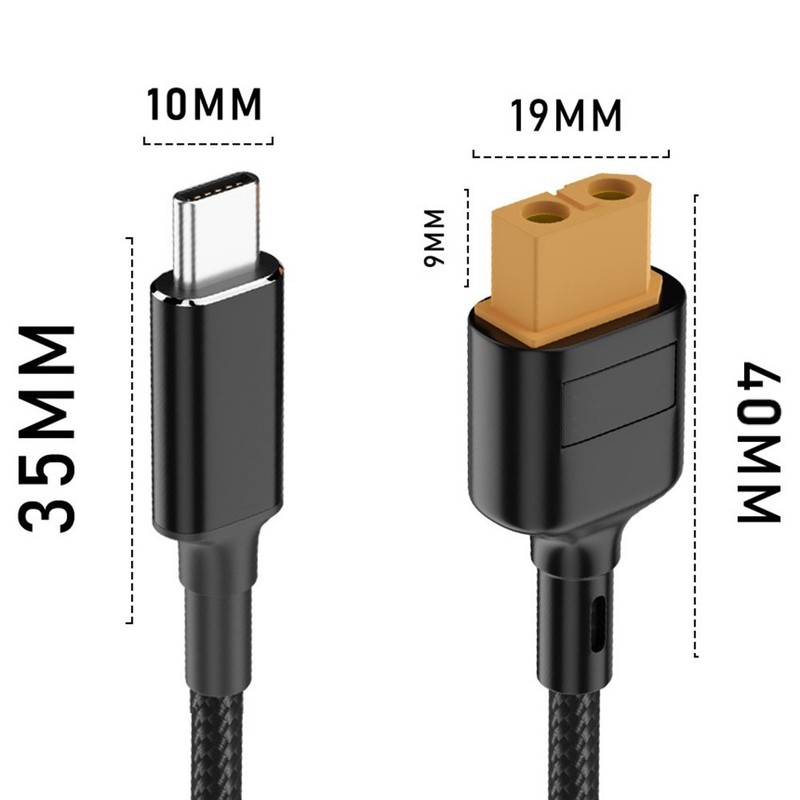 100W USB C Charging Cable for Drones for XT60 and Off Grid Solar Batteries gallery