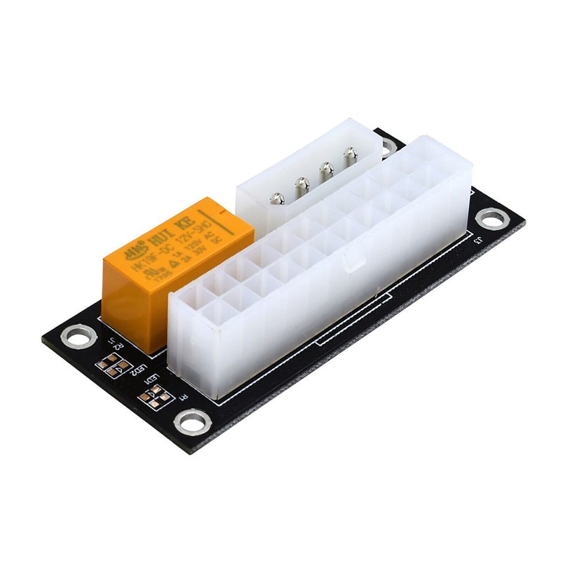 24 Pin Dual Power Supply Synchronous Starting Cable Line Sync Starter Adapter