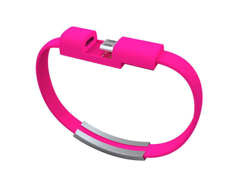 For iPhone HTC SAMSUNG Wristband Micro USB Cable Bracelet Data Charging Line gallery