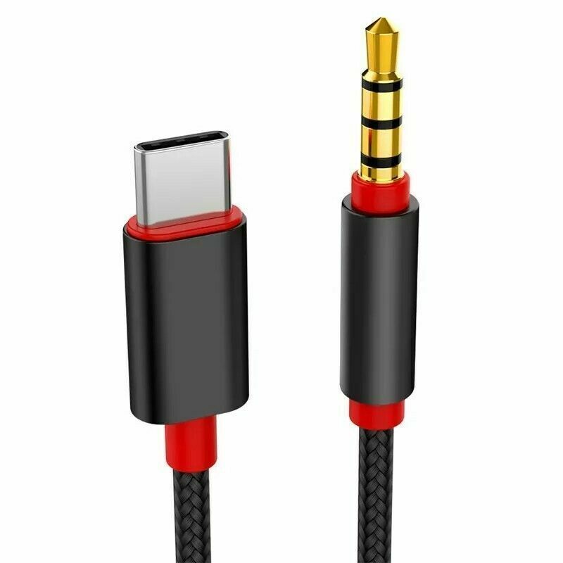 Type C Audio Cable USB Type-C Male To 3.5mm Jack Male Car AUX Audio Adapt