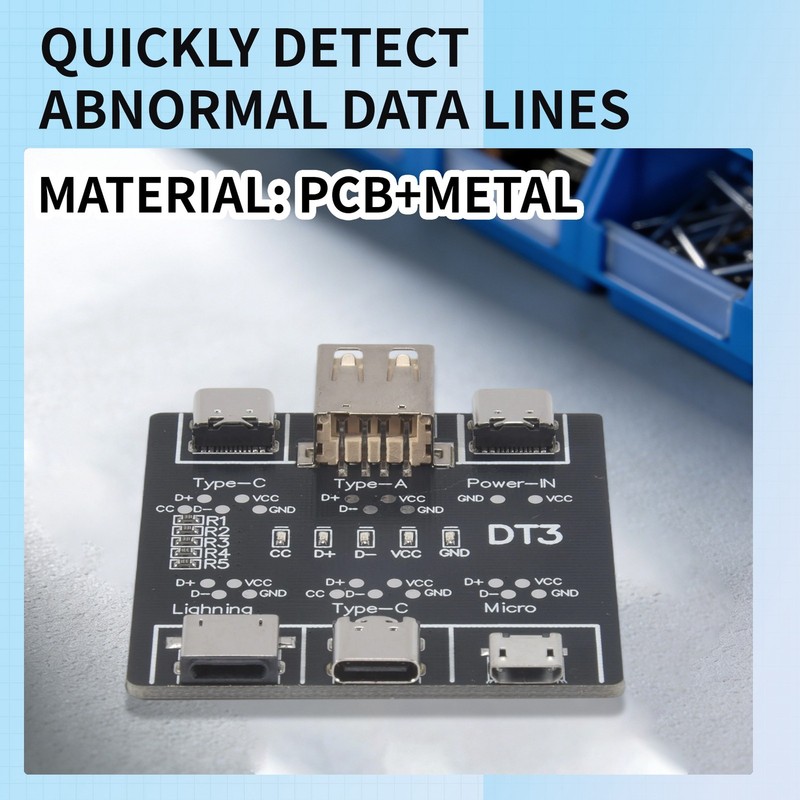USB Data Line Detection Board for IOS Android Micro-USB Type-C O9L76767 gallery