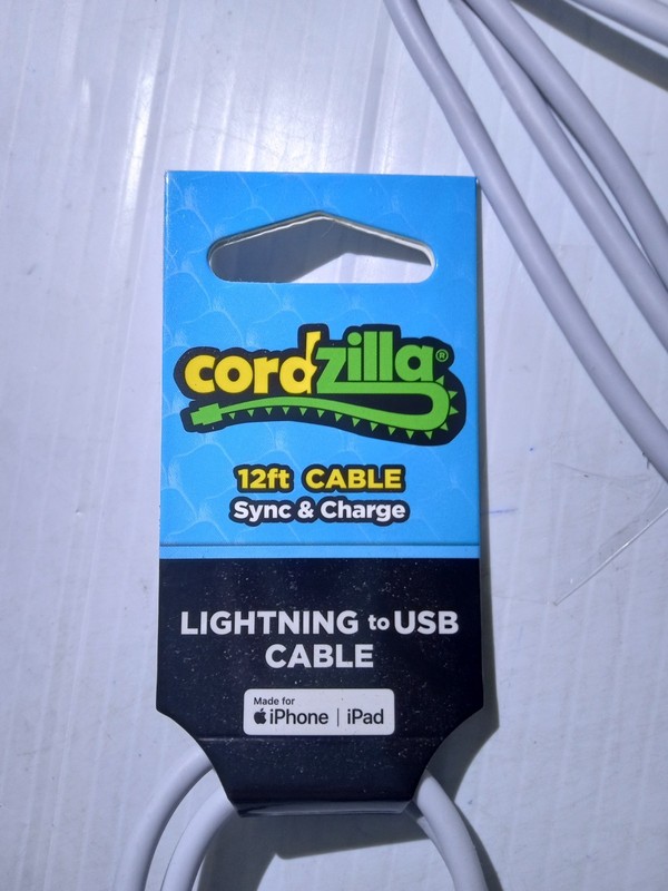 Cordzilla Thick 12 Foot USB Charge Cord Sync IPhone Ipad