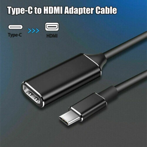 USB Type C & Male To HDMI Female Adapter Cable For Cell Phone Tablet HDTV US gallery