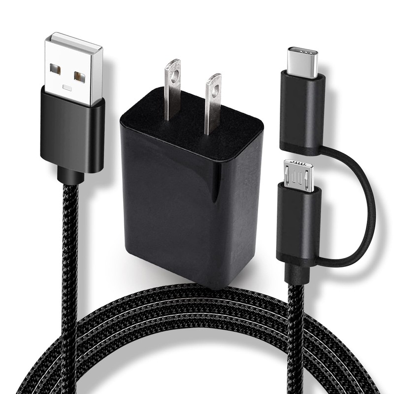 Type C&Micro USB Charging Cable for Kyocera Flip Phone DuraForce Pro, DuraXE …