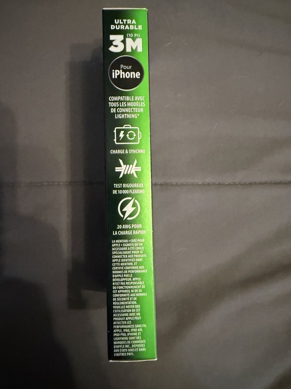 CT Tek 9 Ft Lightning Charge Cable for iPhone(MFi-Certified) gallery