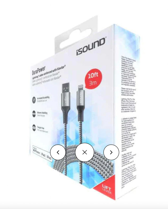 Durapower 10″ Braided Cable by iSound