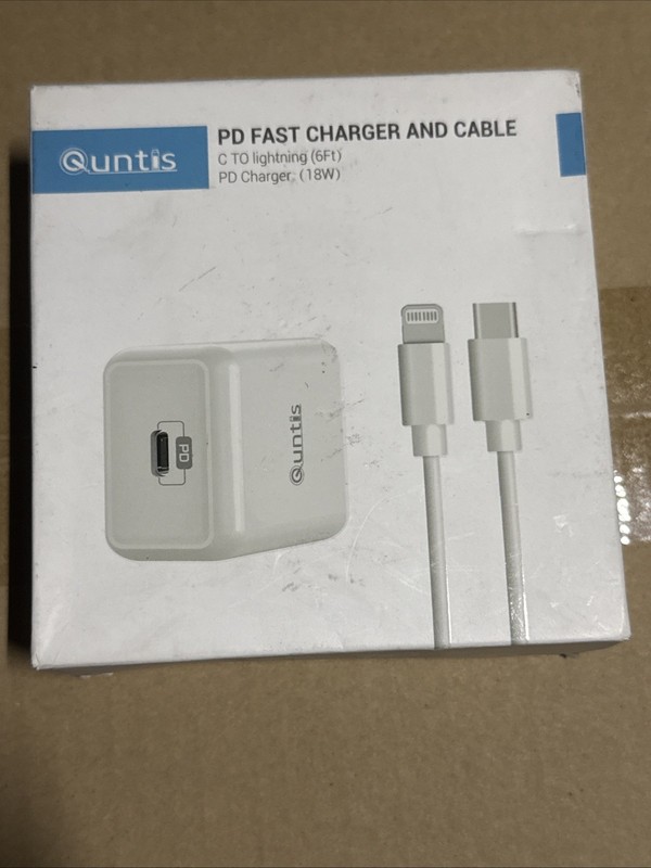 Quntis PD Charger And Cable For iPhone iPad
