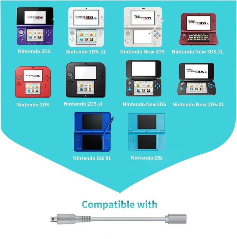 5-Inch USB-C Fast Charging Adapter for 3DS, DSi & Handheld Devices - Tangle-Free gallery