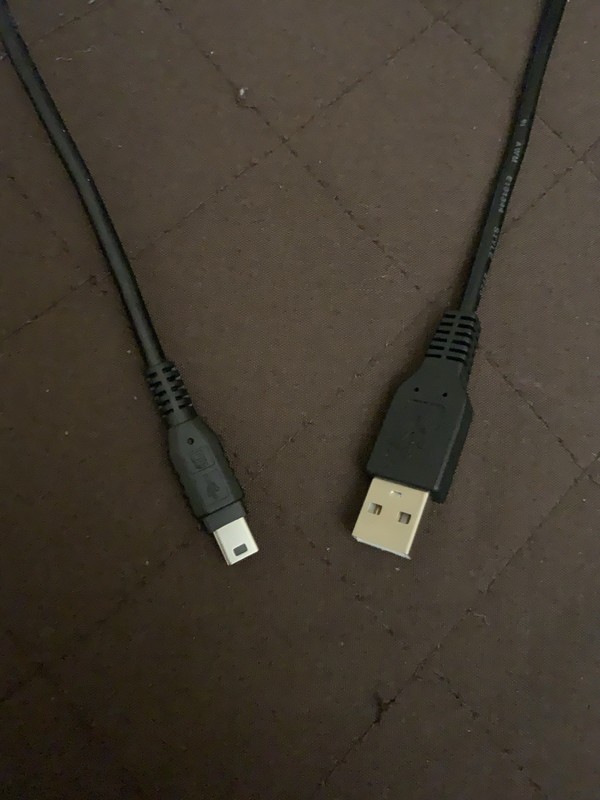 USB Mini B to USB Type A Cable (Black) gallery