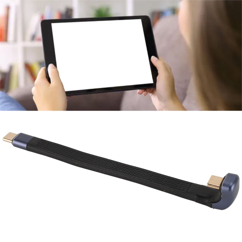 ♡ 240W U Angle Short Cable FPC USB4.0 Type C Male To Male 8K At 60Hz 40Gbps gallery