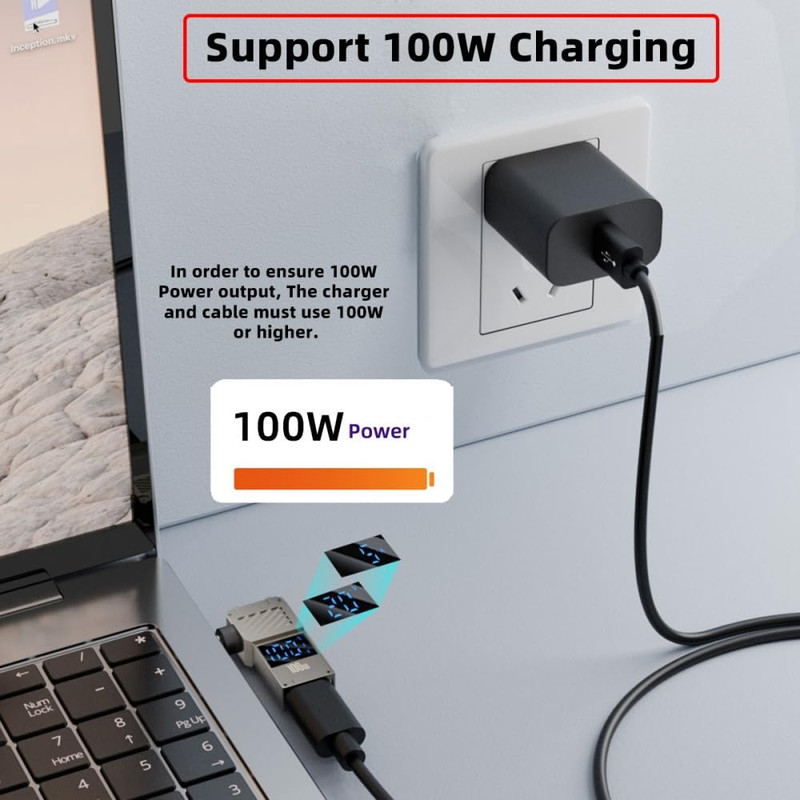 USB C to DC Adapter,Usb C Female to DC 3.0X1.1Mm Barrel Jack Plug PD 100W Laptop gallery