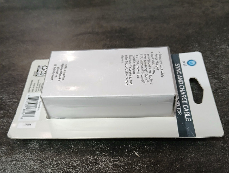 onn Micro-USB to USB Cable, Sync & Charge Cable w/ Micro-USB Connector 10ft NEW gallery