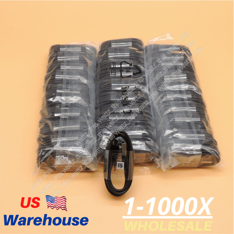 WHOLESALE LOT USB A Type C Fast Charger Cable For Samsung S8 S9 iPhone 15 16 17