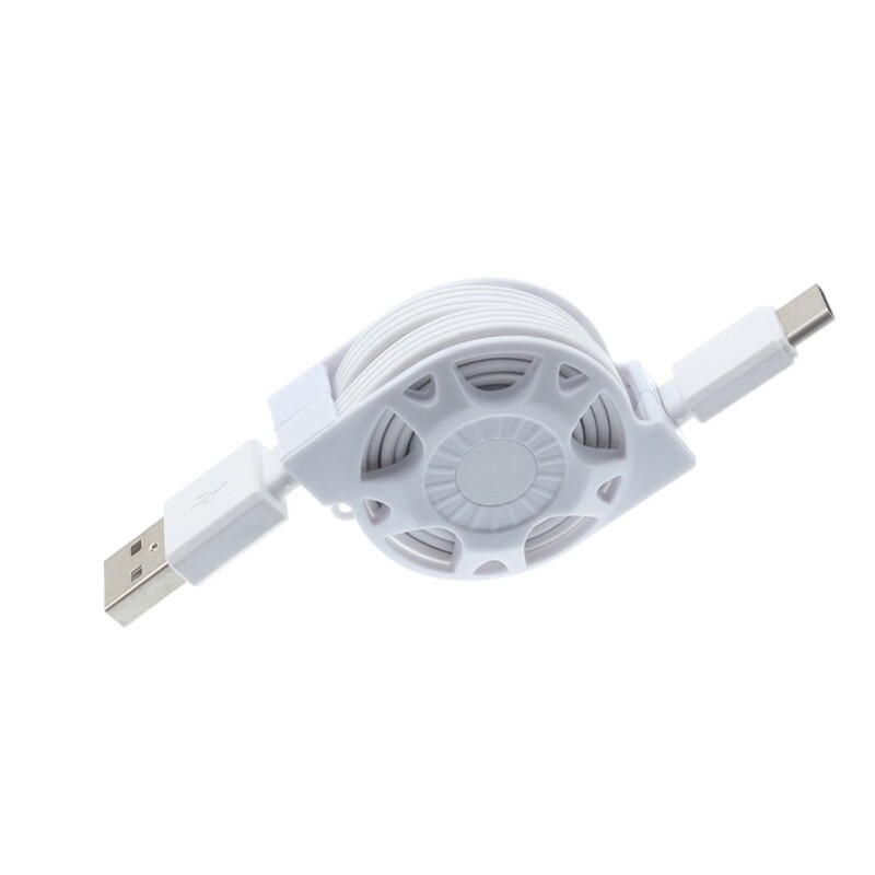 Retractable USB Cable Type-C Charger Power Cord Wire Sync for USB-C Phones