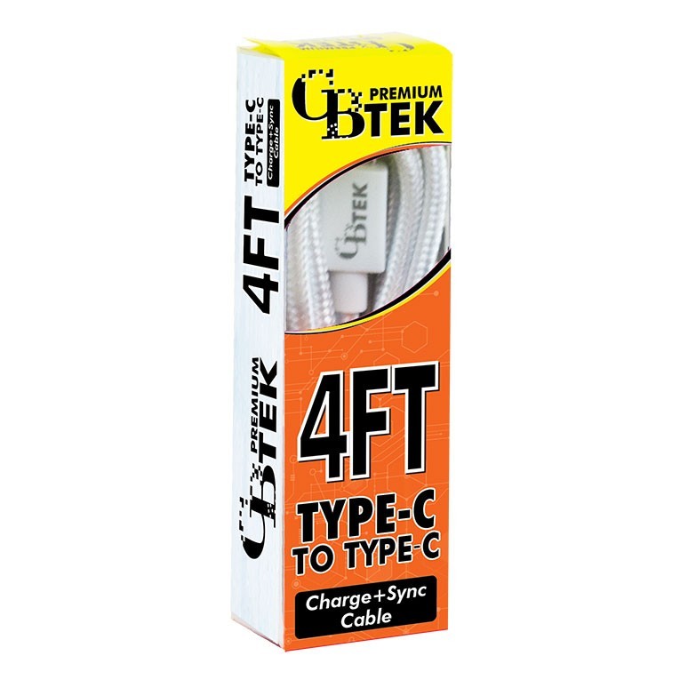 CBTEK 4ft Type C to Type C Charging Cables gallery
