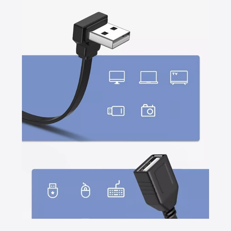 Adjustable USB 2.0 Extension Cord Male to Female Adapter for Various Devices gallery